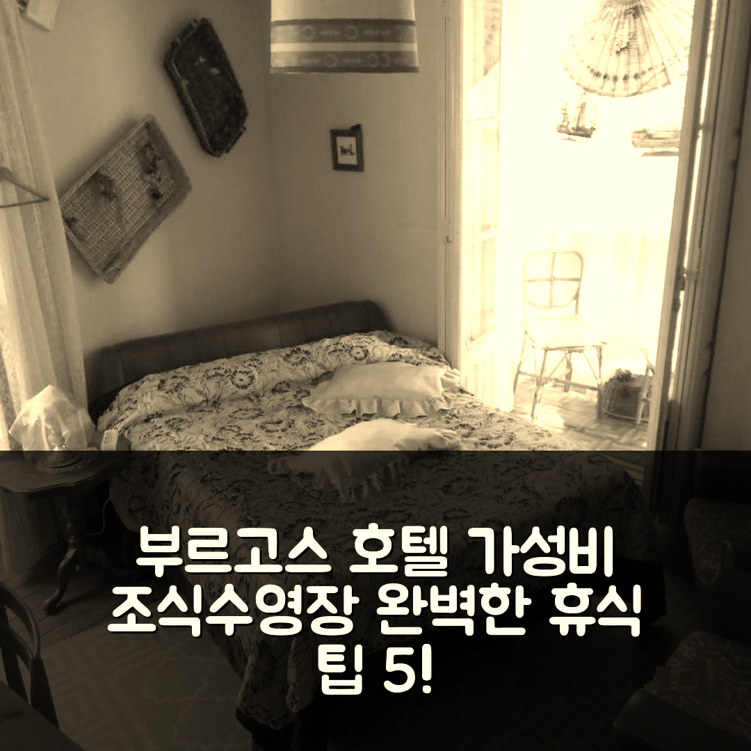 부르고스 숙소 여행 호텔 추천 호텔 2 | 가성비 뛰어난 조식과 수영장으로 즐기는 완벽한 휴식 5가지 팁
