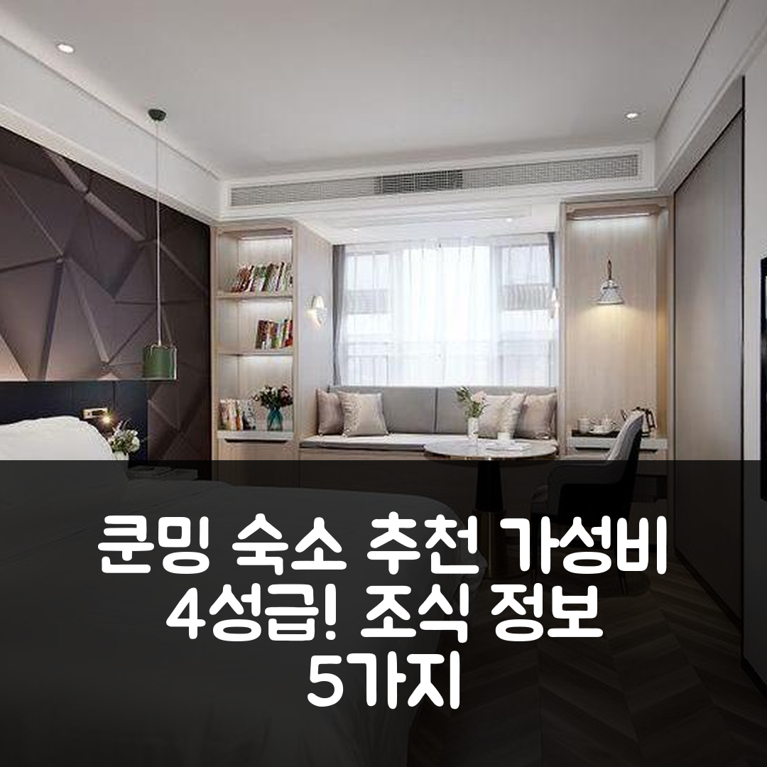 쿤밍 숙소 여행 호텔 추천 쿤밍 슈앙항 호텔 | 가성비 뛰어난 4성급 위치와 조식 정보 5가지