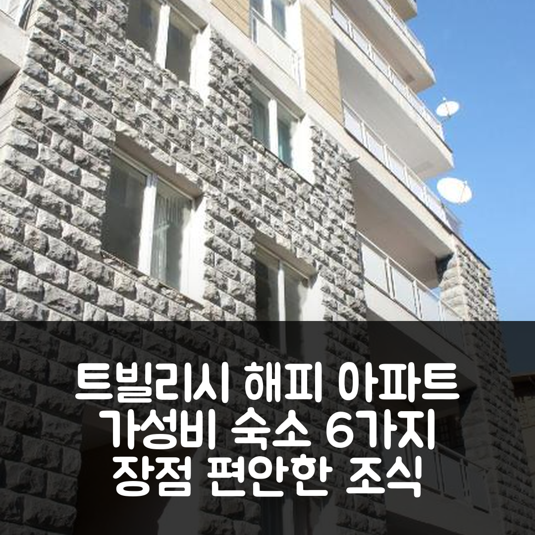트빌리시 숙소 여행 호텔 추천 해피 아파트먼트 7 | 가성비와 조식이 뛰어난 편안한 공간 6가지 장점