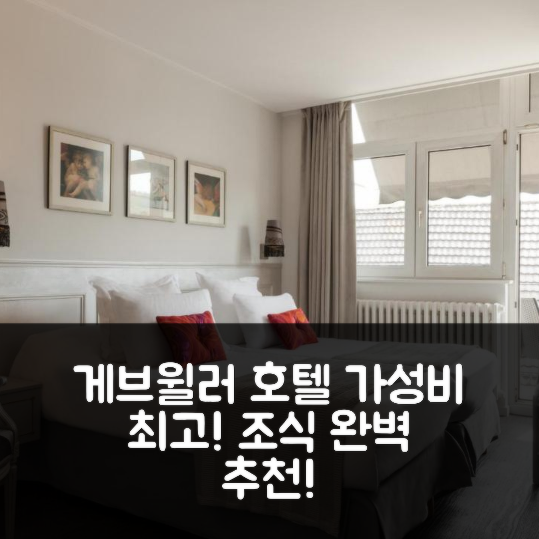게브윌러 숙소 여행 호텔 추천 더 오리진널 시티 앙주호텔 | 조식과 가성비 뛰어난 5가지 이유