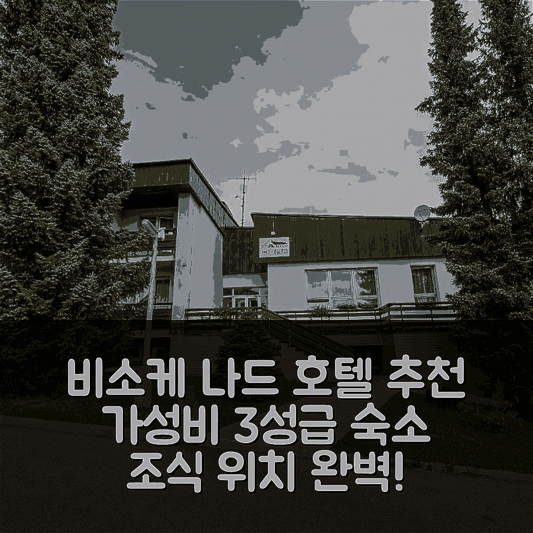 비소케 나드 지제로우 숙소 여행 호텔 추천 펜지온 악티브 | 가성비 뛰어난 3성급 조식과 위치 정보 6가지