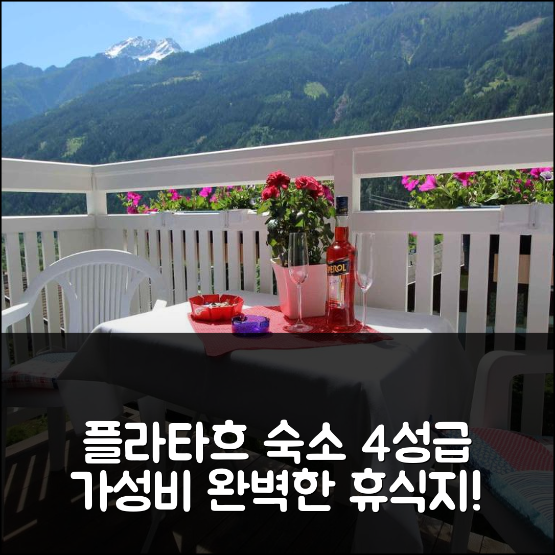 플라타흐 숙소 여행 호텔 추천 아파트먼트 인 플라타흐 카르텐 50 | 4성급 가성비와 조식으로 완벽한 휴식지 5가지 이유